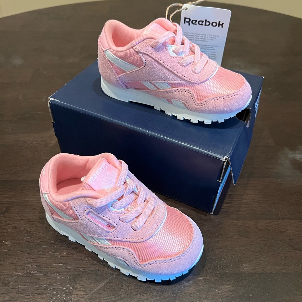 Reebok Kids Light Pink Sneakers